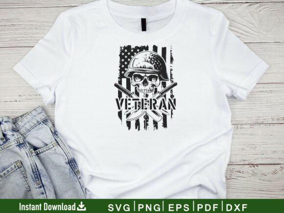 Download USA Veteran Skull Svg File, Cutting File - Premium Resources