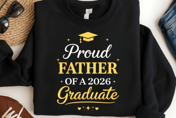 Download Proud Father 2026 Graduate Shirt PNG - Father Collection