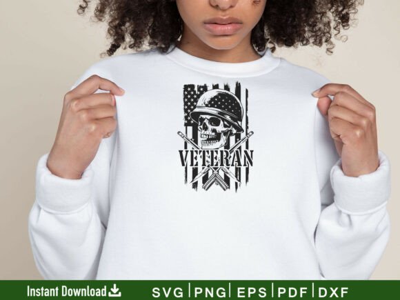Download USA Veteran Skull Svg File, Cutting File - Premium Resources