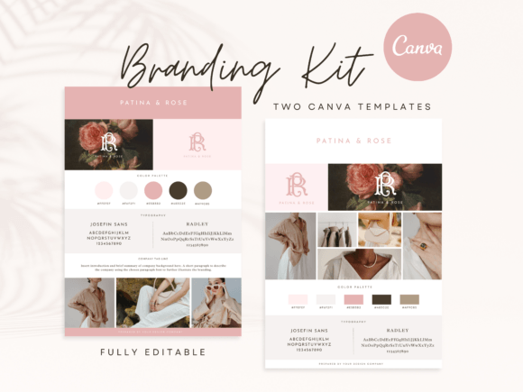 Download Canva Branding Kit Template Soft Pink - Canva branding Collection