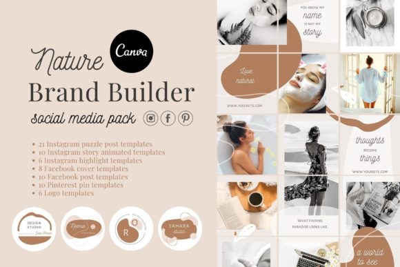 Download Canva Branding Kit Social Media Pack - Canva branding Collection